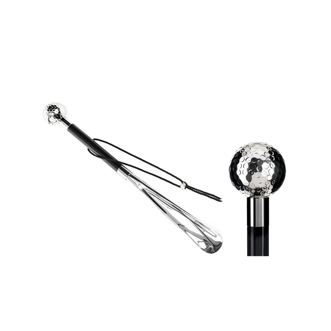 Calzante Lusso Silver Coated 925 Sphere WALKING STICKS LUXURY