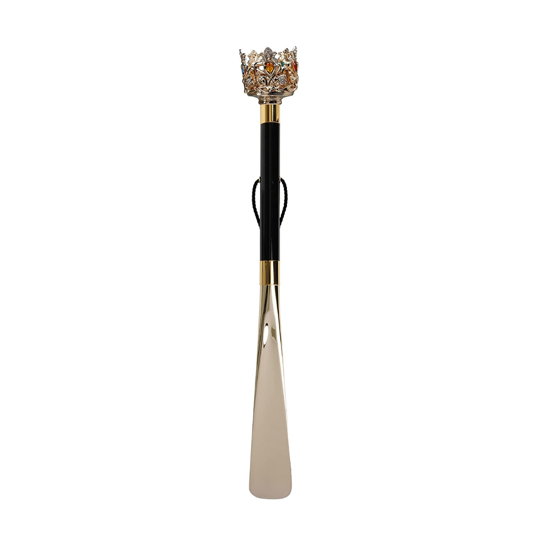 Luxury shoehorn Swarovski Strass Gold Plated 24k Corona WALKING STICKS LUXURY