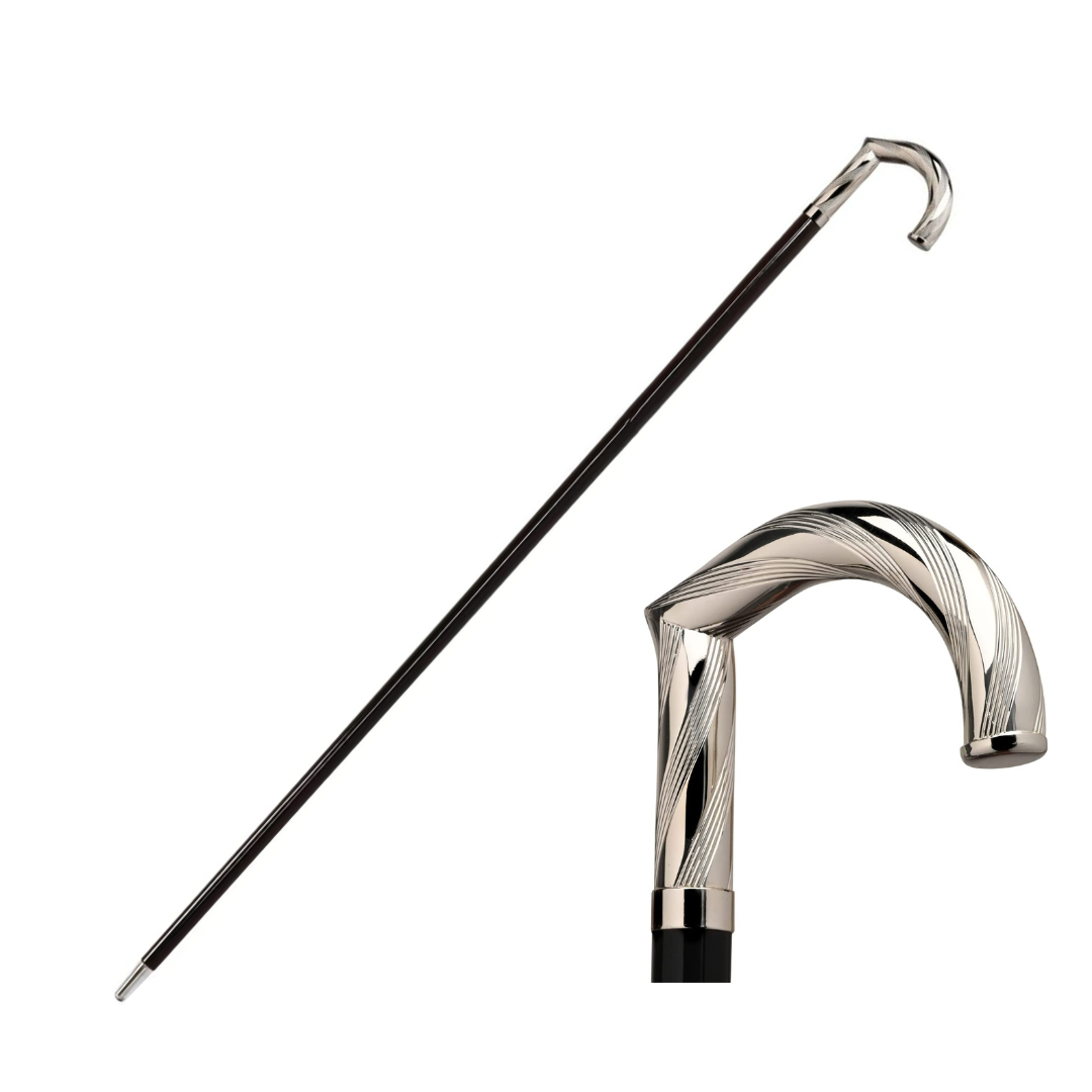 Walking Stick Use Silver Coated 925 WALKING STICKS LUXURY