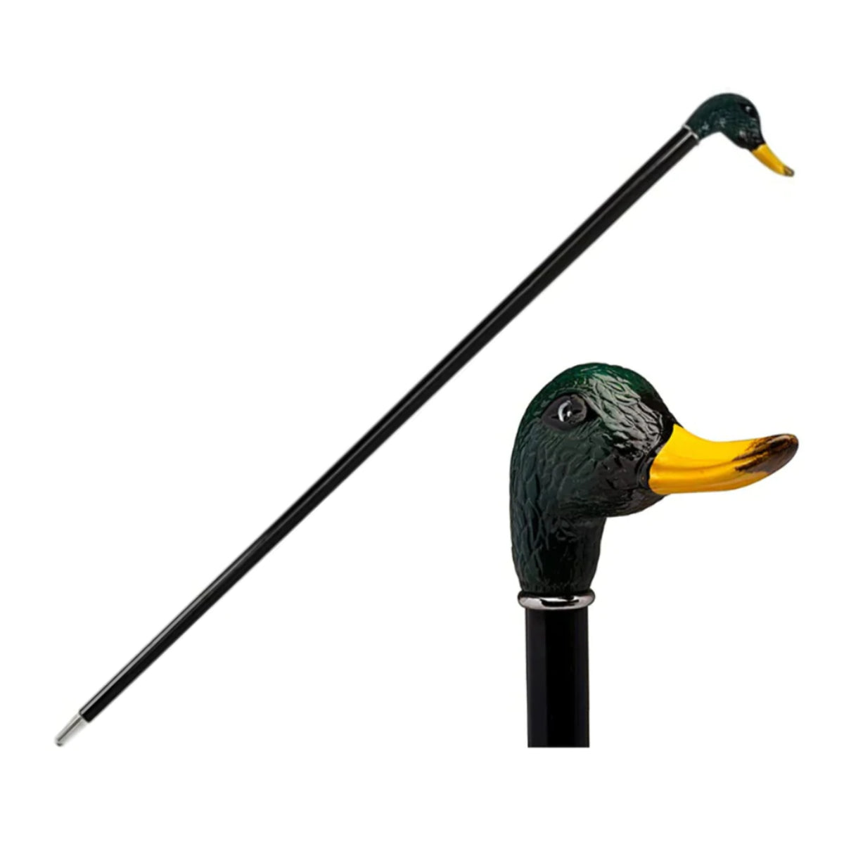 Hand Decorated Luxury Walking Stick Duck WALKING STICKS LUXURY