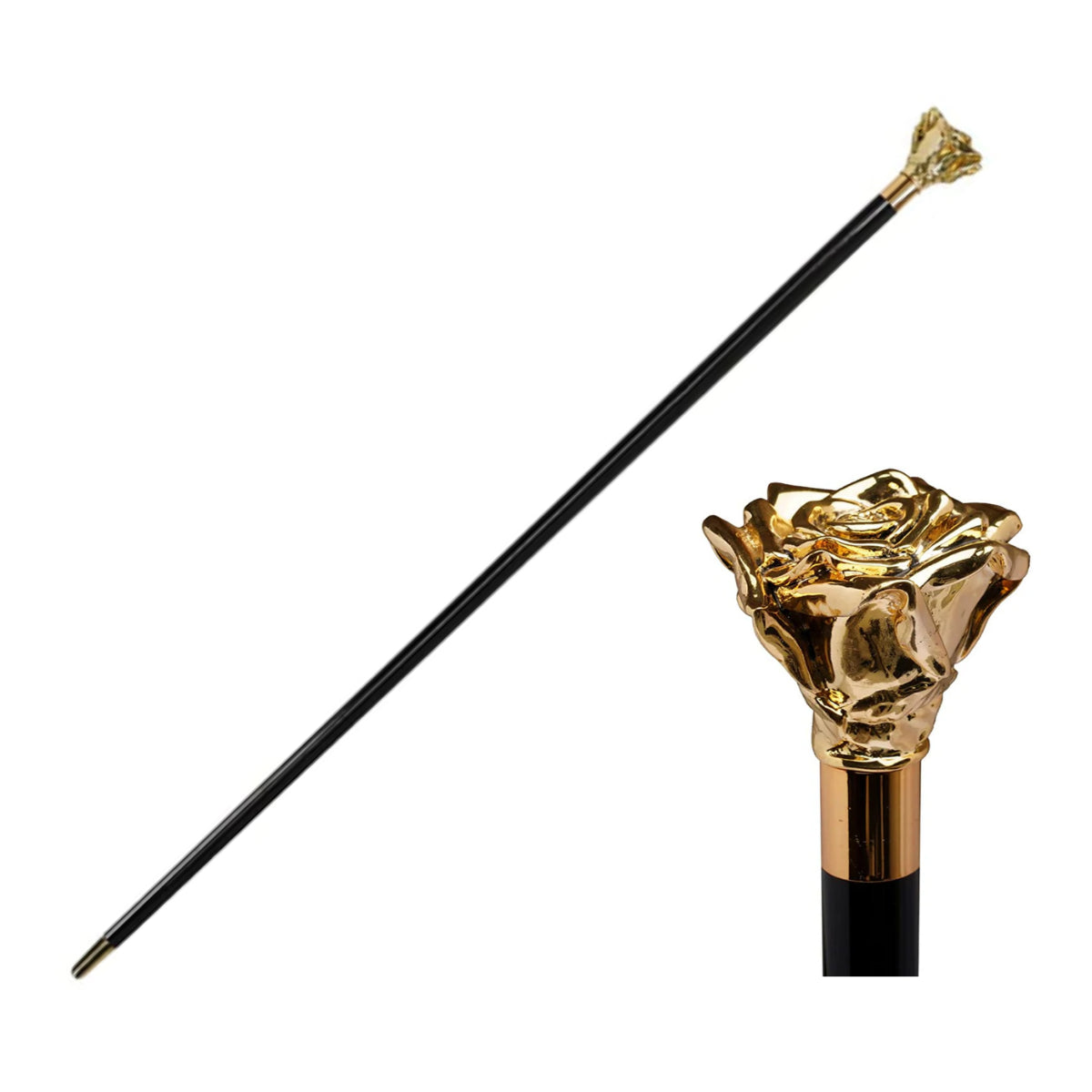 Elegant Walking Stick Gold Plated 24k Pink WALKING STICKS LUXURY