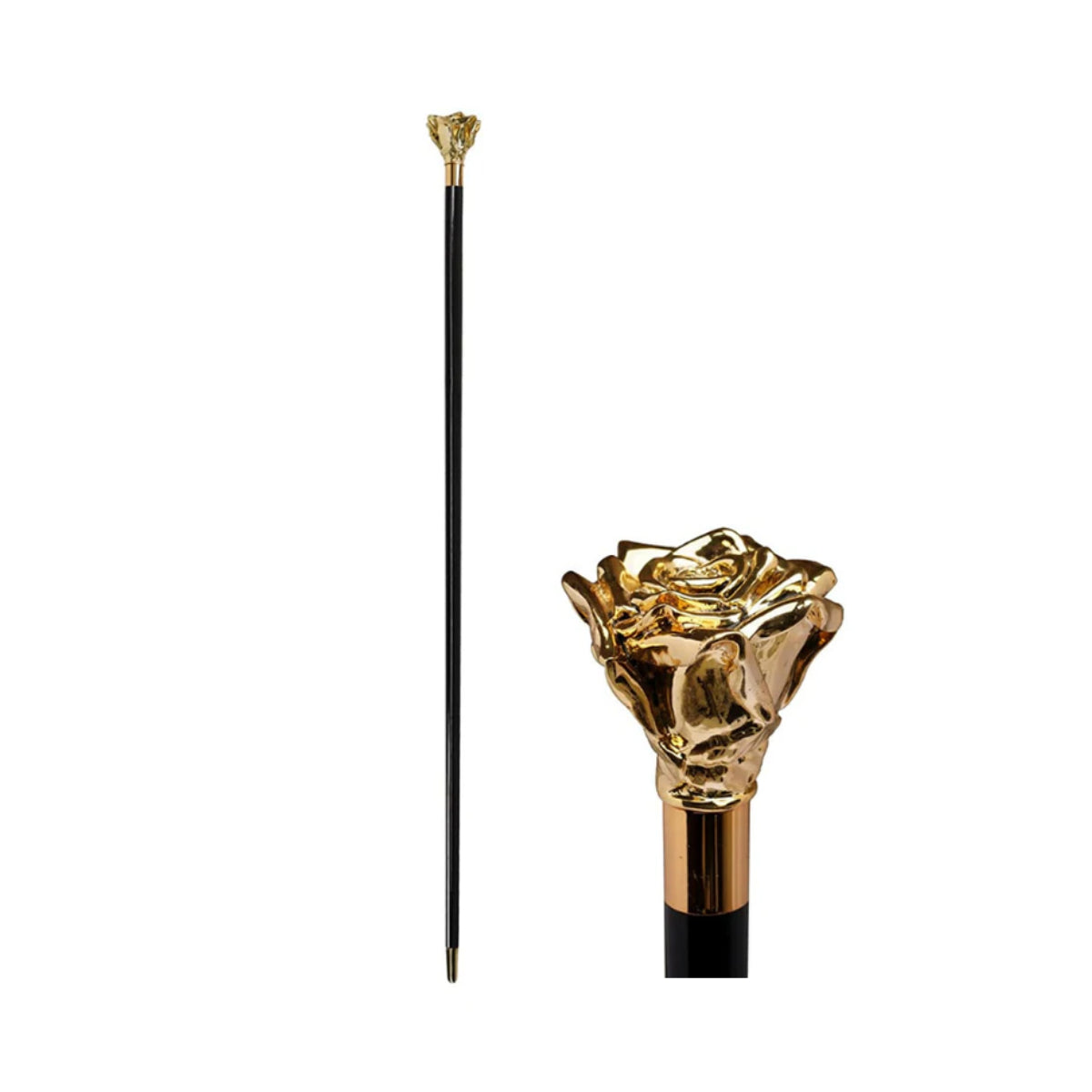 Elegant Walking Stick Gold Plated 24k Pink WALKING STICKS LUXURY