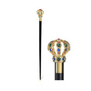 Luxury Walking Stick Swarovski Crystal Gold Plated 24k Corona WALKING STICKS LUXURY