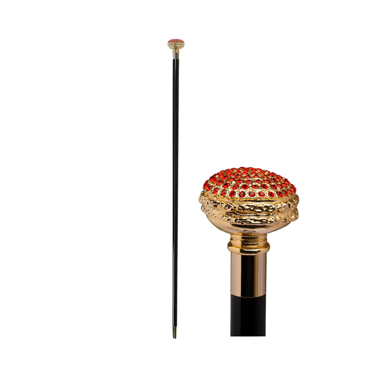 Luxury Walking Stick Swarovski Crystal Gold Plated 24k WALKING STICKS LUXURY